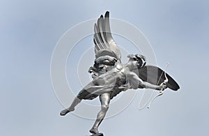 Eros statue with Blue Sky photo