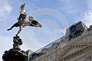 Eros Statue in Piccadilly Circus