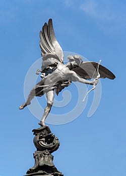 Eros statue at Piccadilly Circus, London