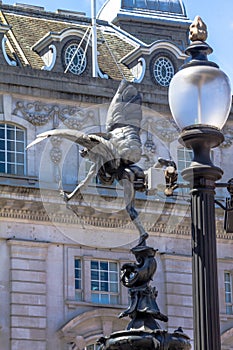 Eros Statue at Piccadilly Circus, London