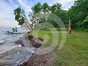 Erosion along the lakeshore losing ground