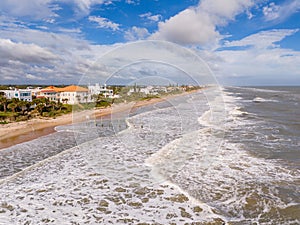 Erosion creeping on multimillion dollar homes on Ormond Beach FL photo