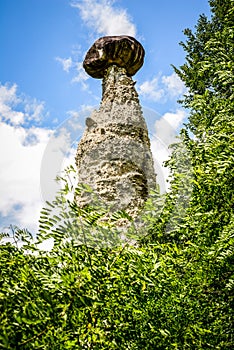 Erosion earth pyramids at Zone