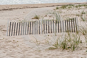 Erosion Fence On Dunes