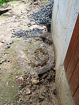 Erosion at house foundation