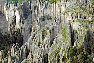 Erosion in La Paz, Bolivia photo