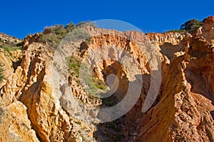 Erosion of sand stone