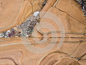 Erosion of sandstone, pattern.