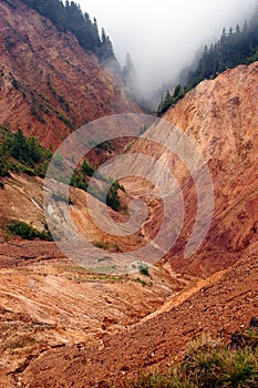 Erosional landscape photo
