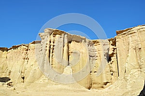 Erosive natural manuments of Stars Valley, Qeshm Island, Iran