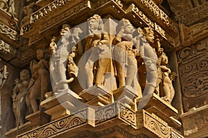 Erotic Human Sculptures at Vishvanatha Temple, Western temples o