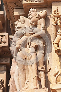 Erotic Sculpture in Kandariya Mahadeva Temple, Khajuraho, India