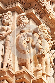 Erotic Sculpture in Kandariya Mahadeva Temple, Khajuraho, India photo