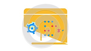 Erp Enterprise Resource Planning color icon animation