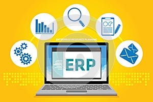 Erp enterprise resource planning photo