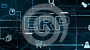 ERP software concept