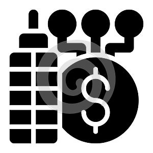 ERP Finance, ERP Glyph Solid Icon
