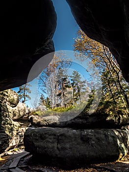 The Errant Rocks of the Table Mountain National Park, Poland