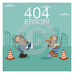 Error 404 nothing found banner