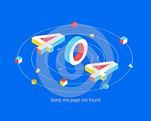 Error 404 page design concept.