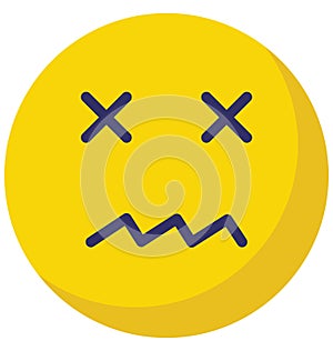 error, bad Vector Isolated Icon which can easily modify or edit