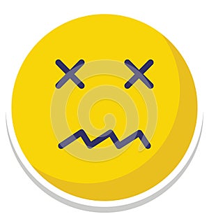 error, bad Vector Isolated Icon which can easily modify or edit