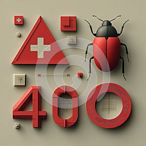 400 Error Bug Concept