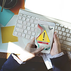 Error Disconnect Warning Failure AbEnd Concept photo