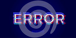 Error editable text effect vector