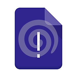 Error File vector flat icon