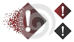 Fragmented Pixelated Halftone Error Icon