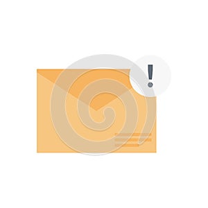 Error vector flat color icon