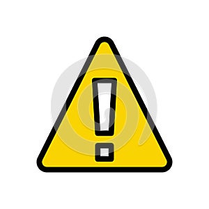 Error vector flat color  icon