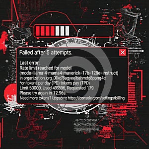 Error message notification, isolated on white background