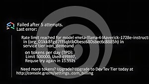 Error message notification isolated on white background