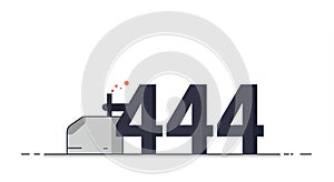 444 Error: Minimalist Design