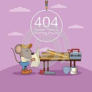 Error 404 nothing found banner