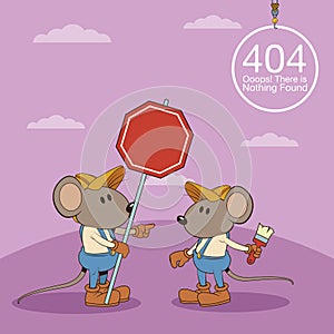 Error 404 nothing found banner