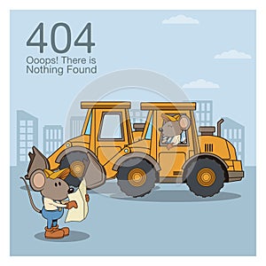 Error 404 nothing found banner