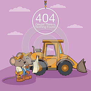 Error 404 nothing found banner