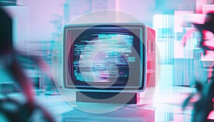 404 Error Page With Glitch