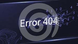 Error 404 Page Not Found Message