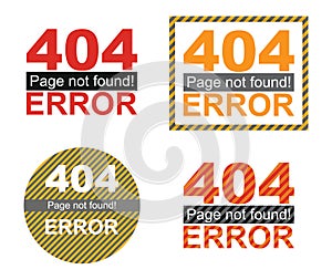 Error page template graphics