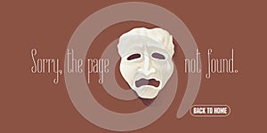 404 error page vector illustration, banner