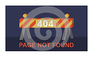Error 404 page vector internet problem or web warning message webpage not found erroneously illustration funny set of