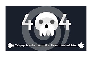 Error 404 page vector internet problem or web warning message webpage not found erroneously illustration funny set of