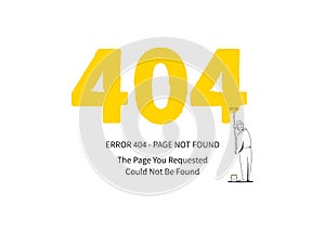 404 error page yellow painter photo