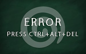 ERROR PRESS CTRL+ALT+DEL
