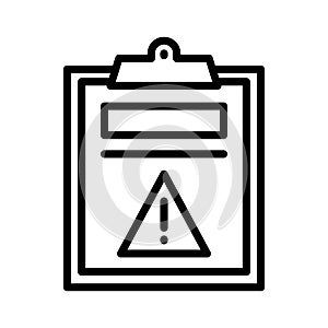 Error project thin line vector icon