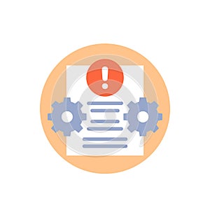 Error report or failed test icon